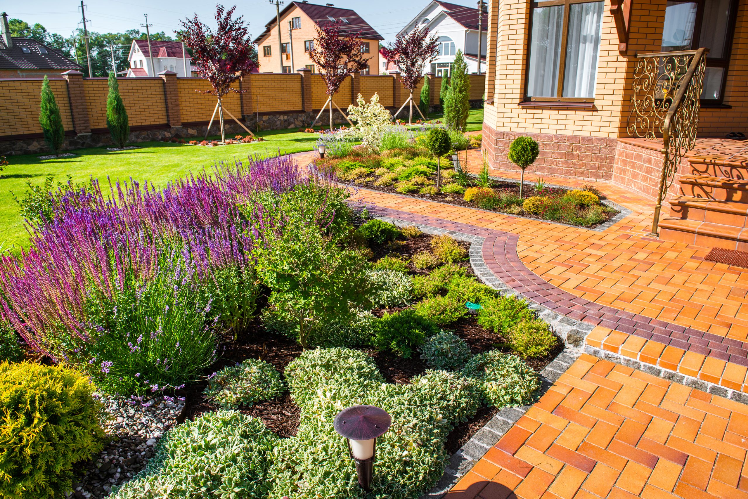 paver patio and beutiful garden Rockland County NY