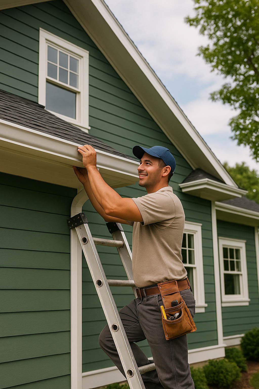 Nuvisat provides seamless gutters in Passaic, Bergen Rockland Countyregion