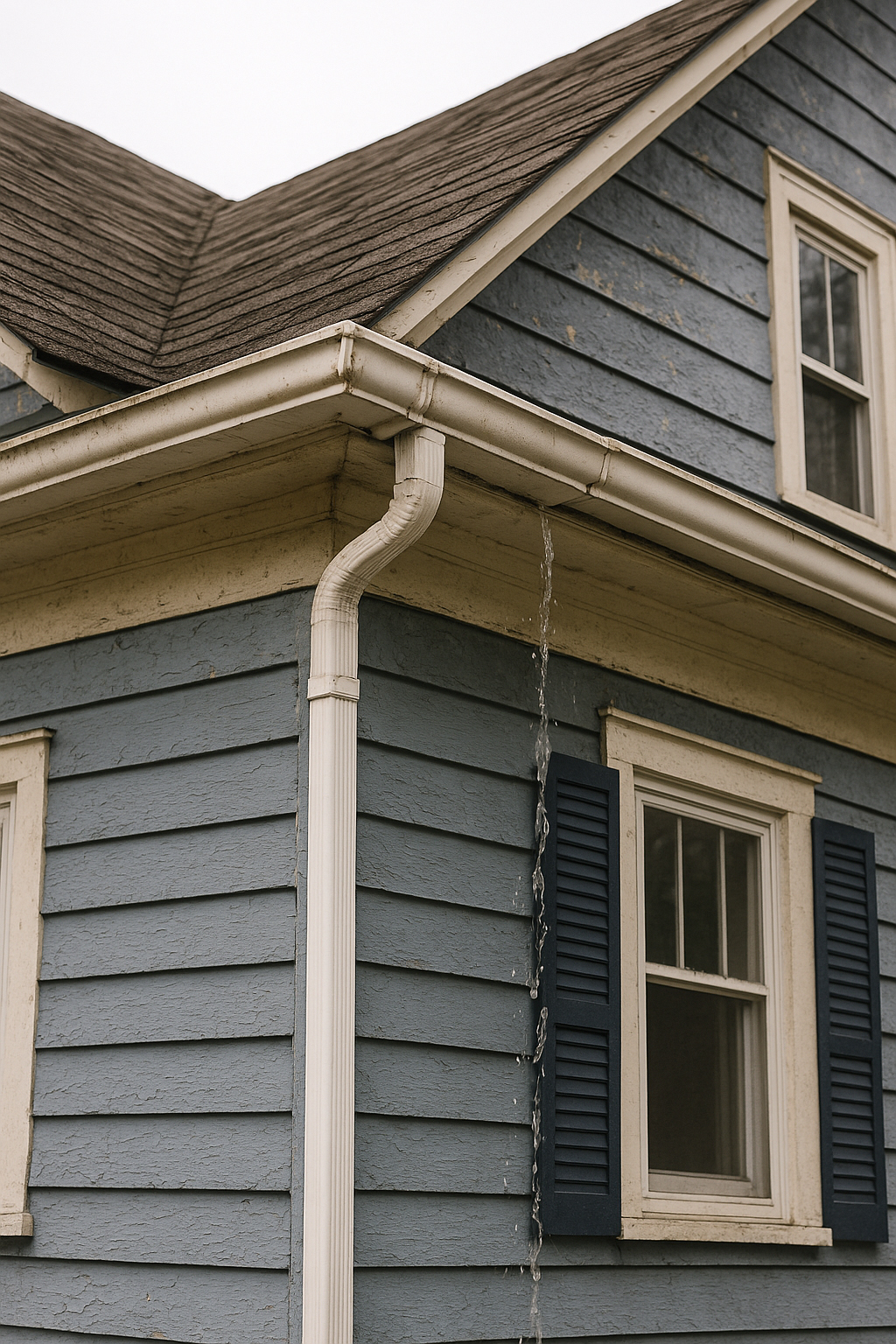 homes with gutteres made in sections are prone to leak in the Passaci, Berge Rockland county region